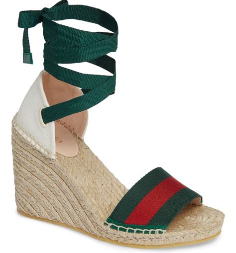 gucci wedges green|gucci wedges nordstrom.